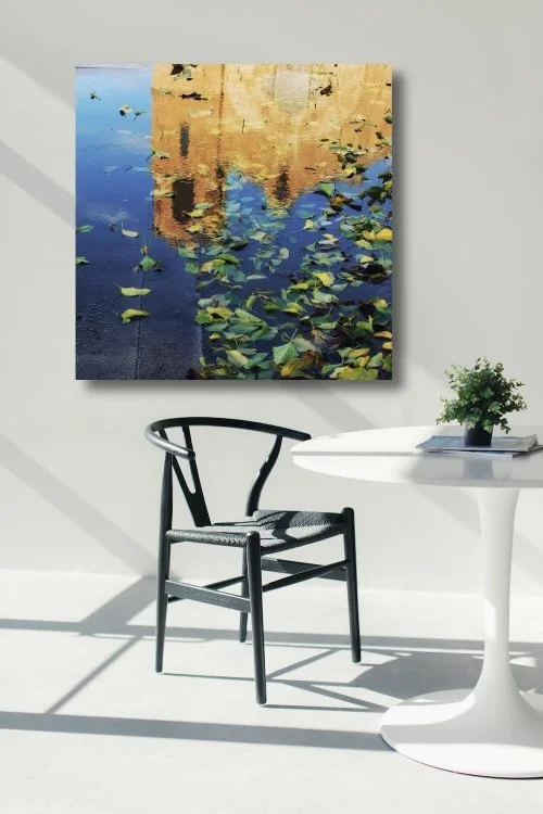 Reflexión Fine Art Metal Print | Globe Arizona Abstract Reflection Photography