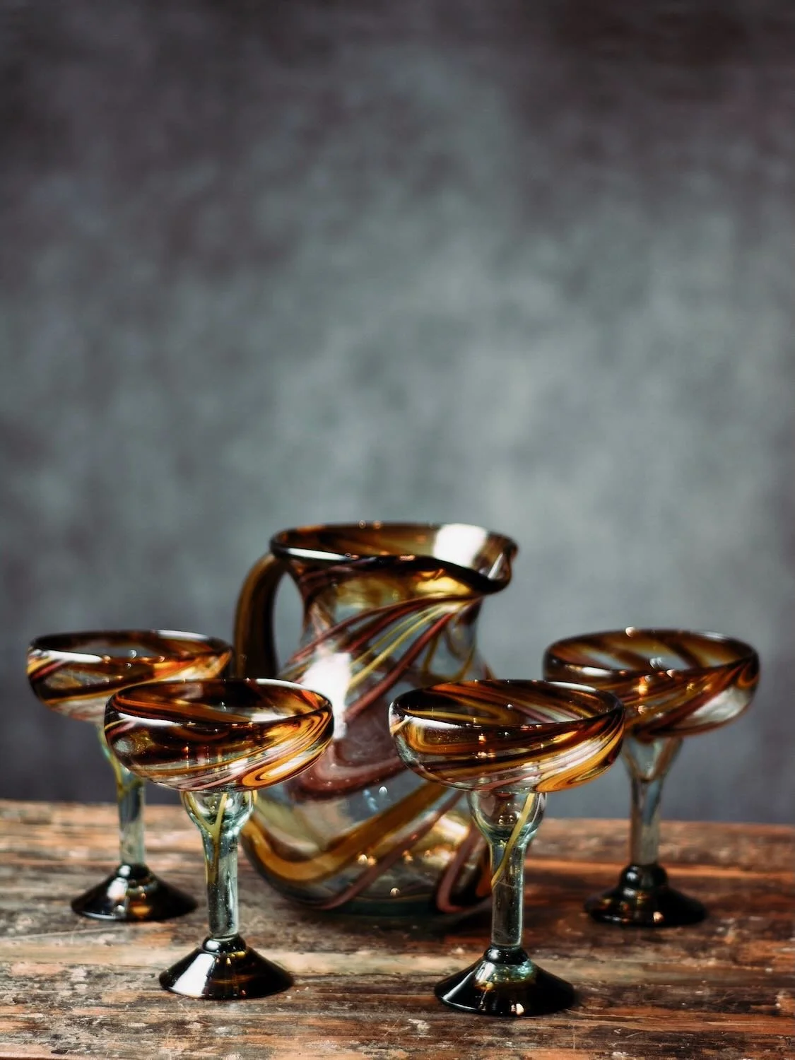 The Oro y Morado Handblown Collection