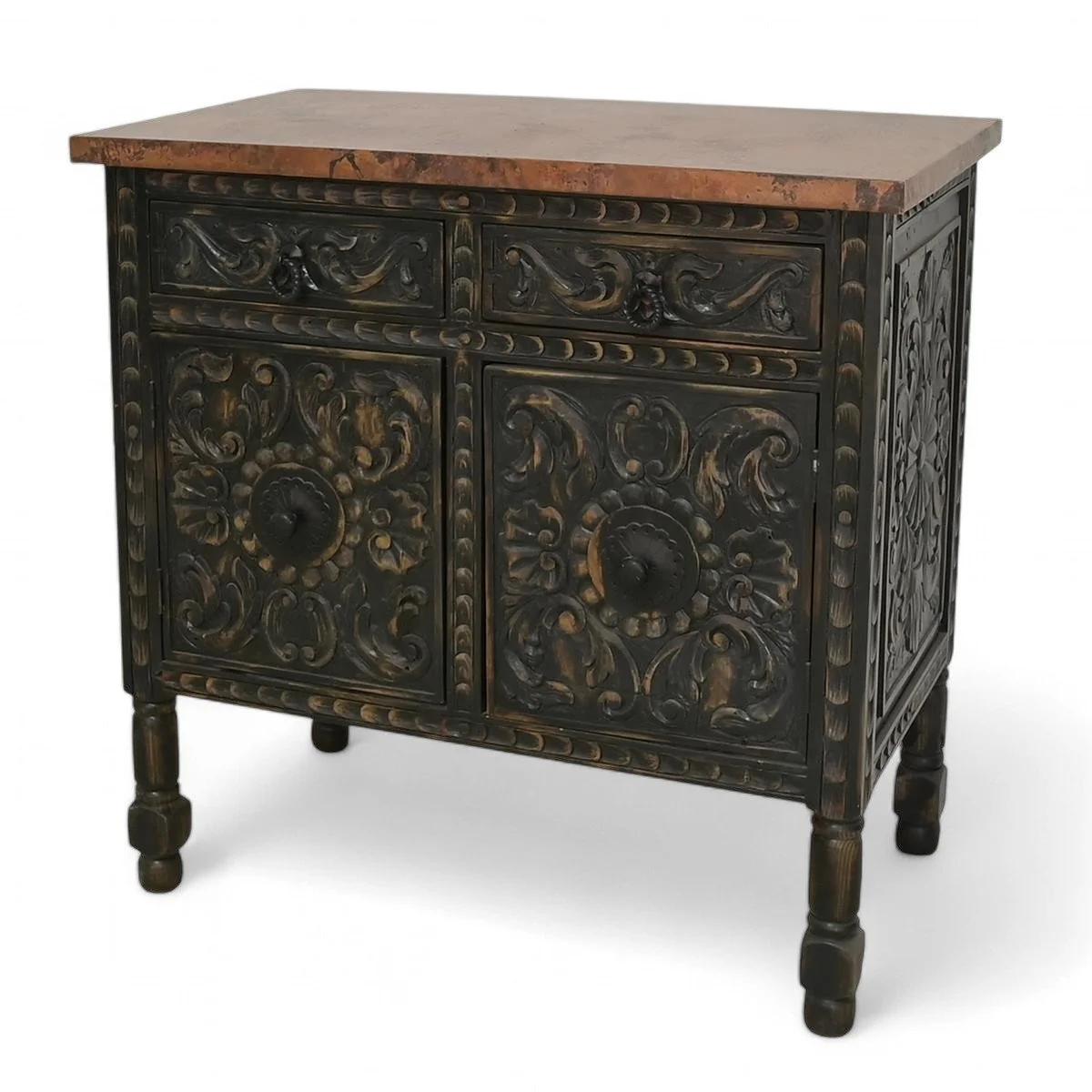 San Angelo Carved Cabinet