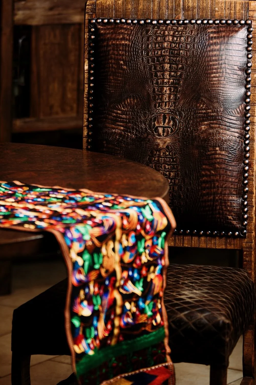 Handwoven Table Runner from Oaxaca, Mexico