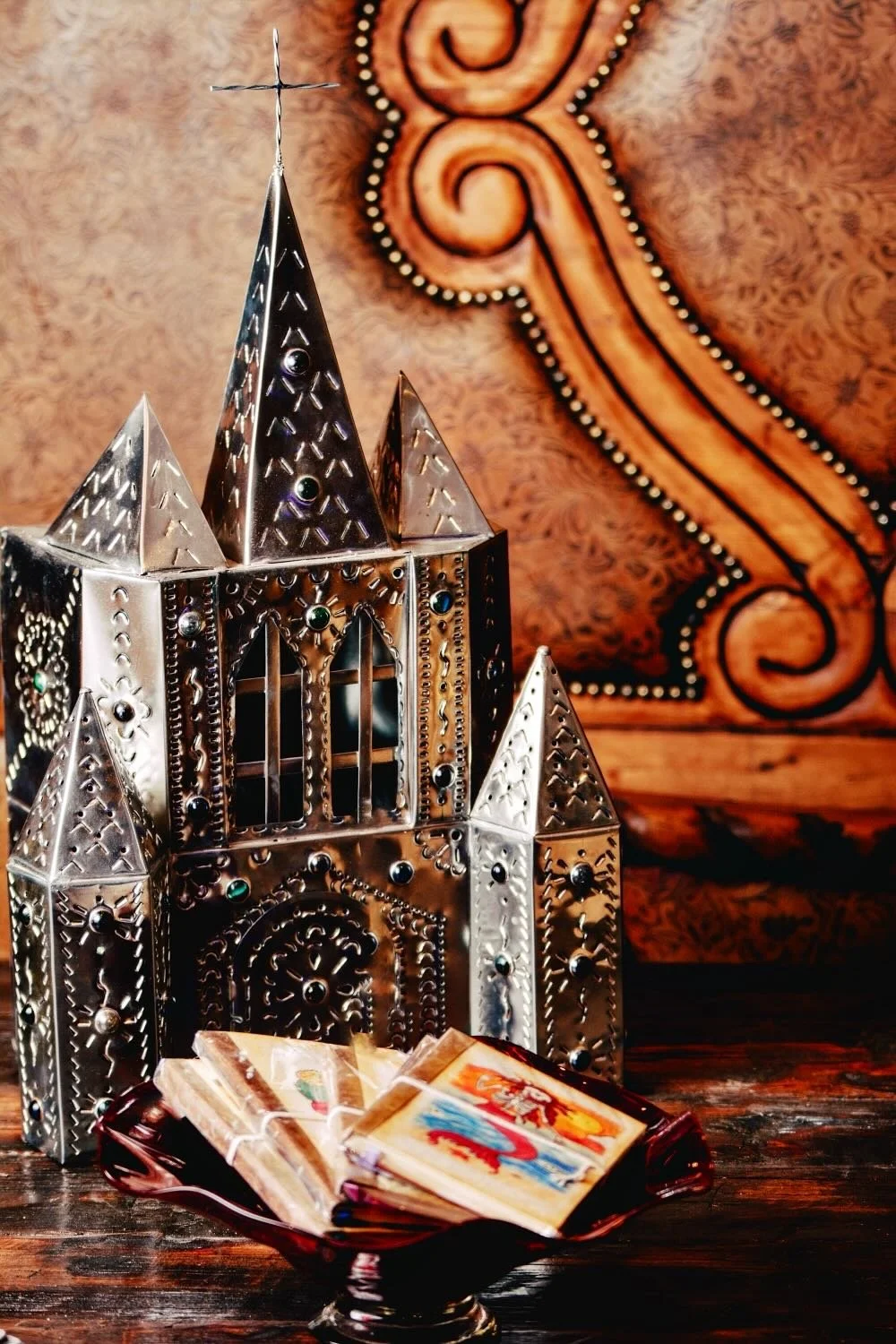 Silver Cathedral Lamp from Mexico