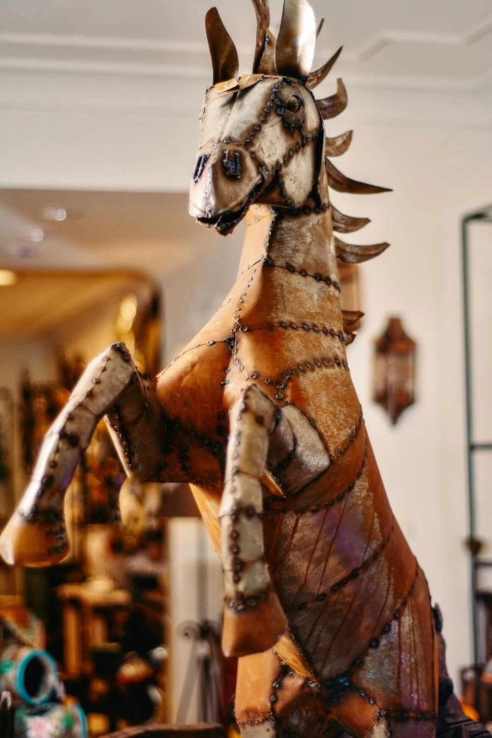 Large Metal Horse
