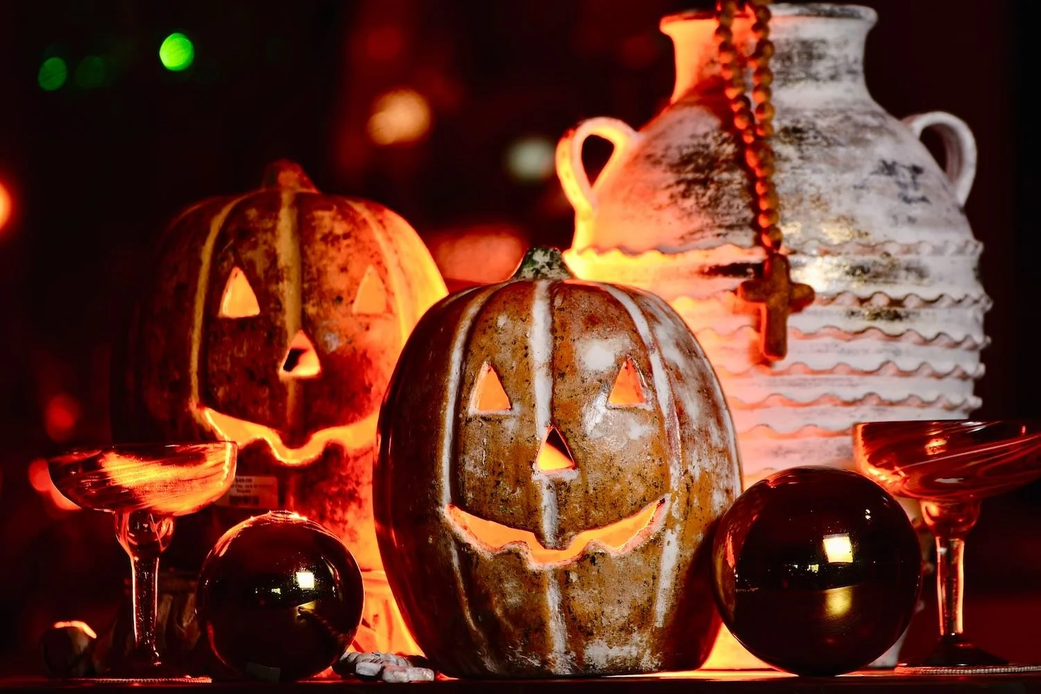 Talavera & Clay Jack O' Lanterns from Mexico