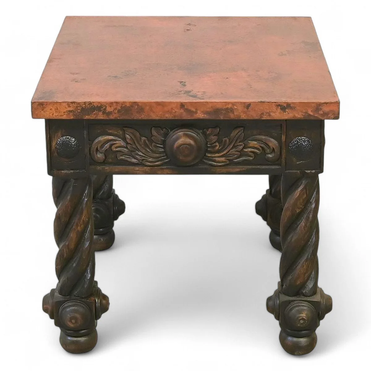 Lucia Copper Top End Table