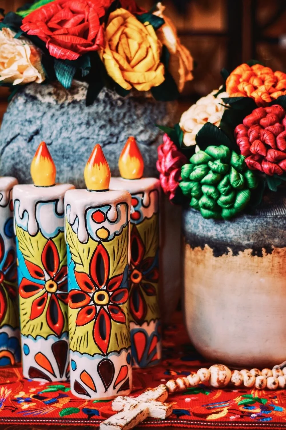 Talavera Candle