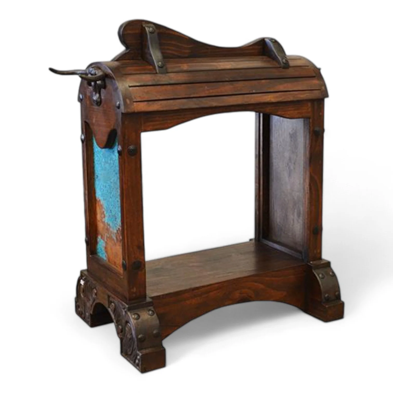 Villa de Ramos Turquoise Copper Saddle Stand