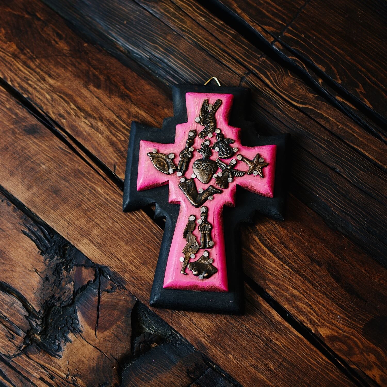 Cruz con Milagros - Pink