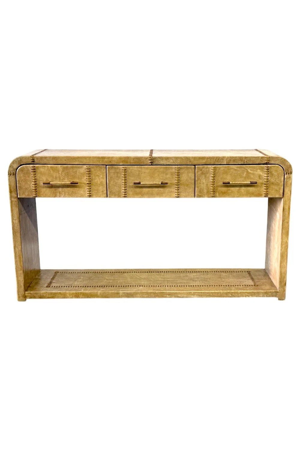 Yazmin Leather Console Table