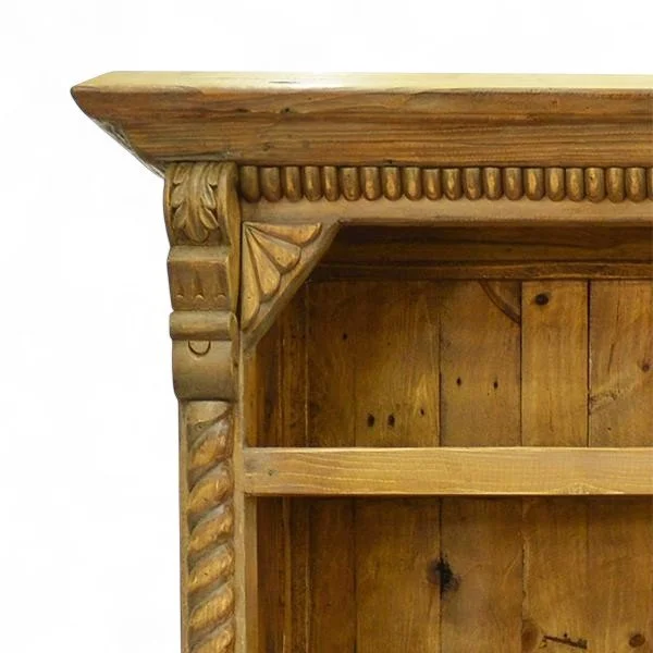 Guerrero Carved White Washed Hutch