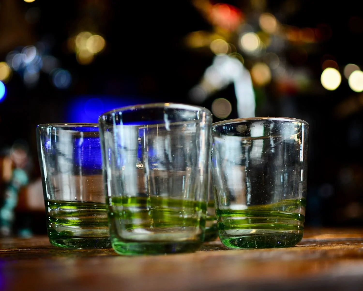 Lime Serpentine Glass 4 Set