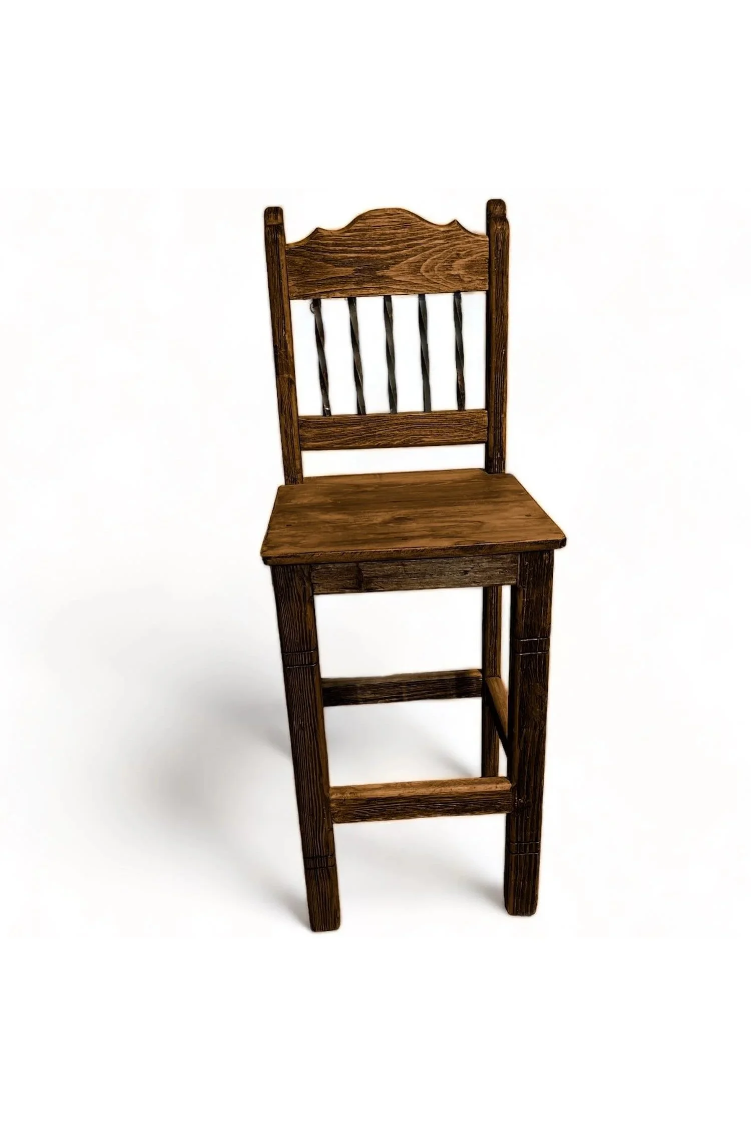 Shop a handmade reclaimed wood bar stool from Mexico. Rustic, durable seating perfect for kitchens, bars, and entertaining spaces.