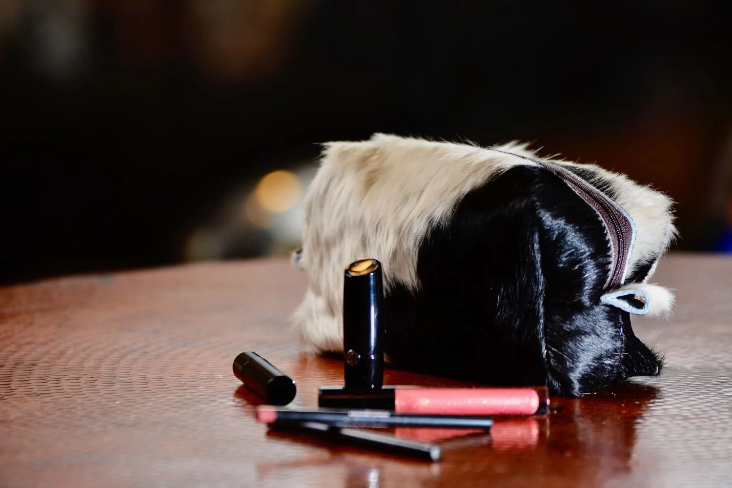 Cowhide Cosmetic Bags from Brazil