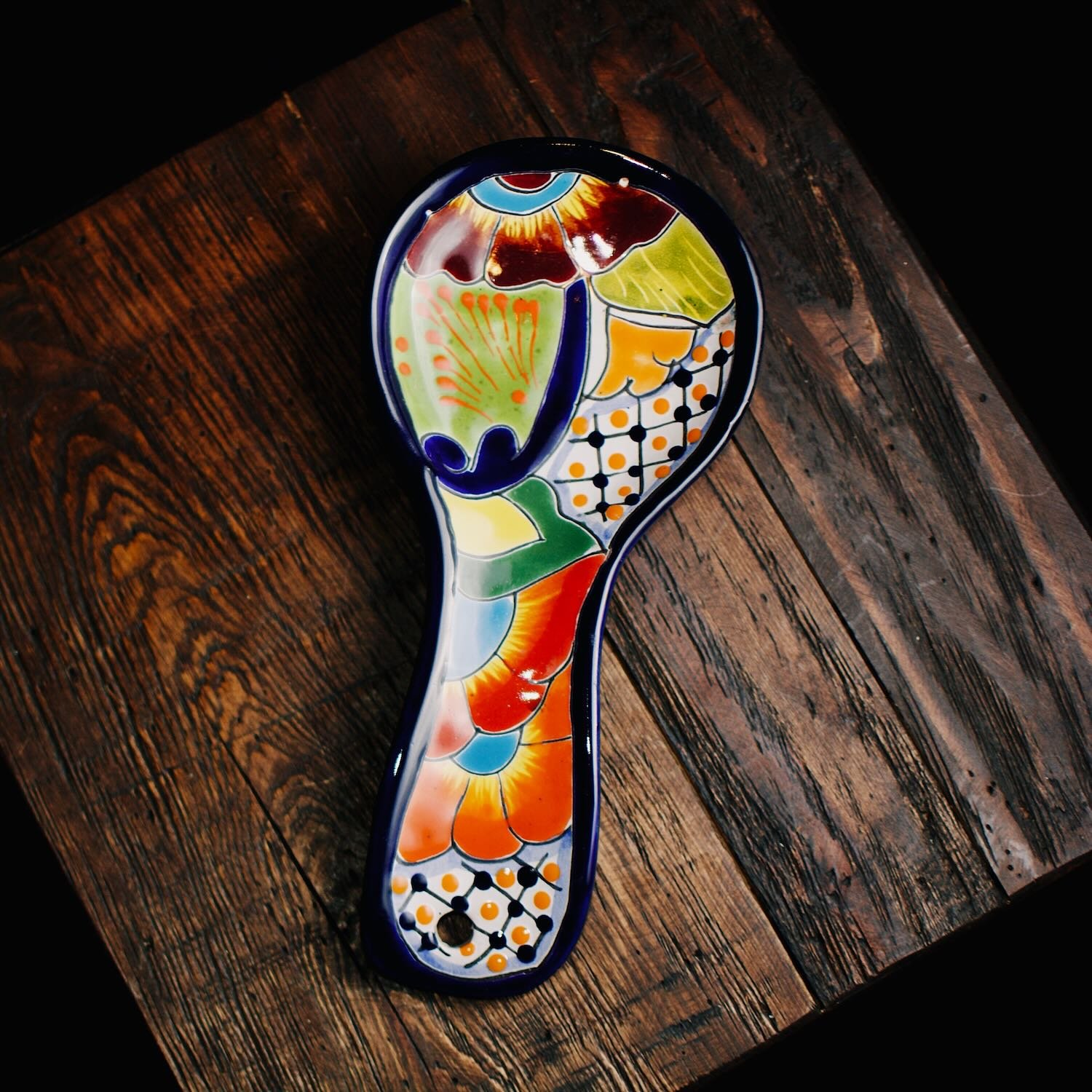 Colorful Talavera Spoon Rest 4