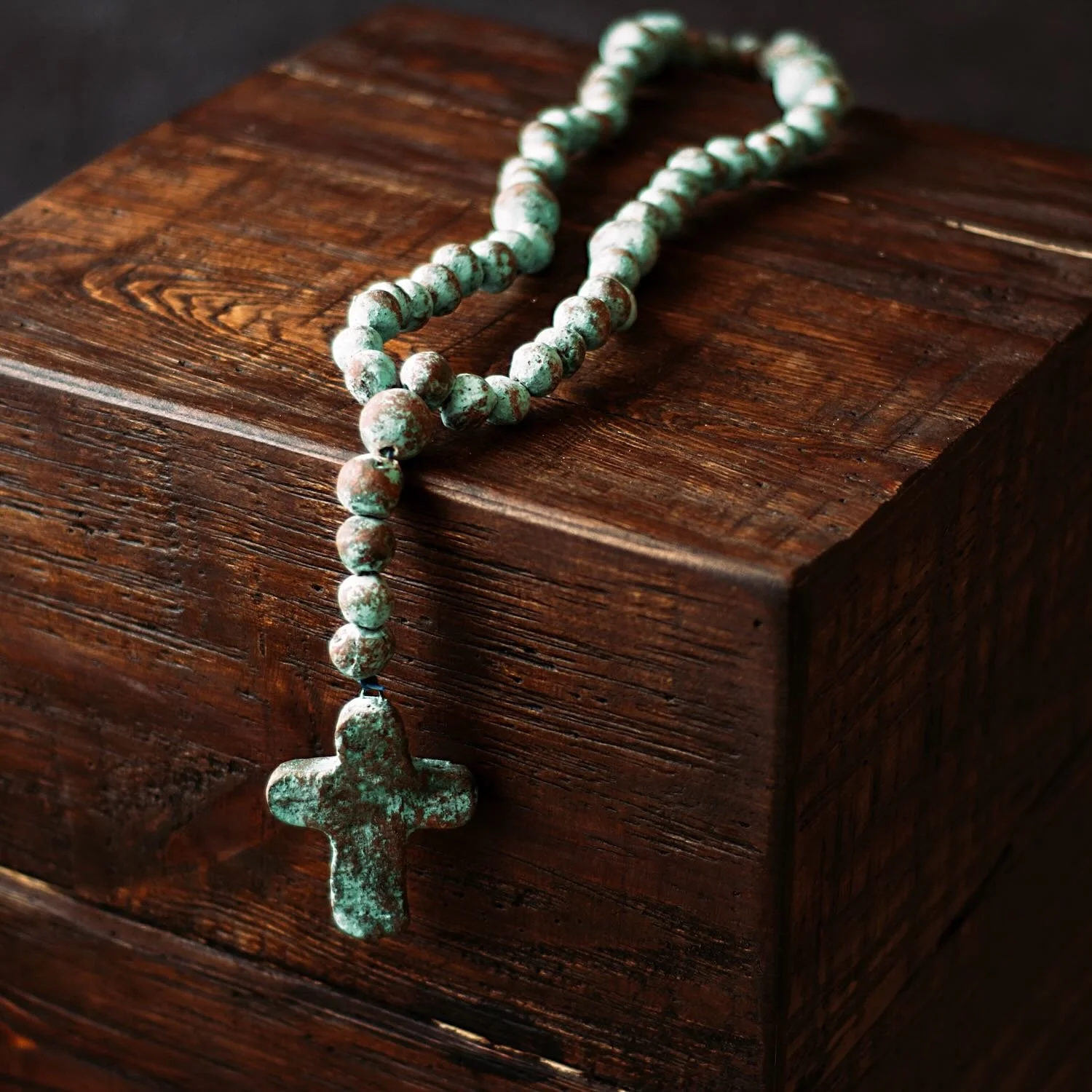 Clay Rosary Turquoise