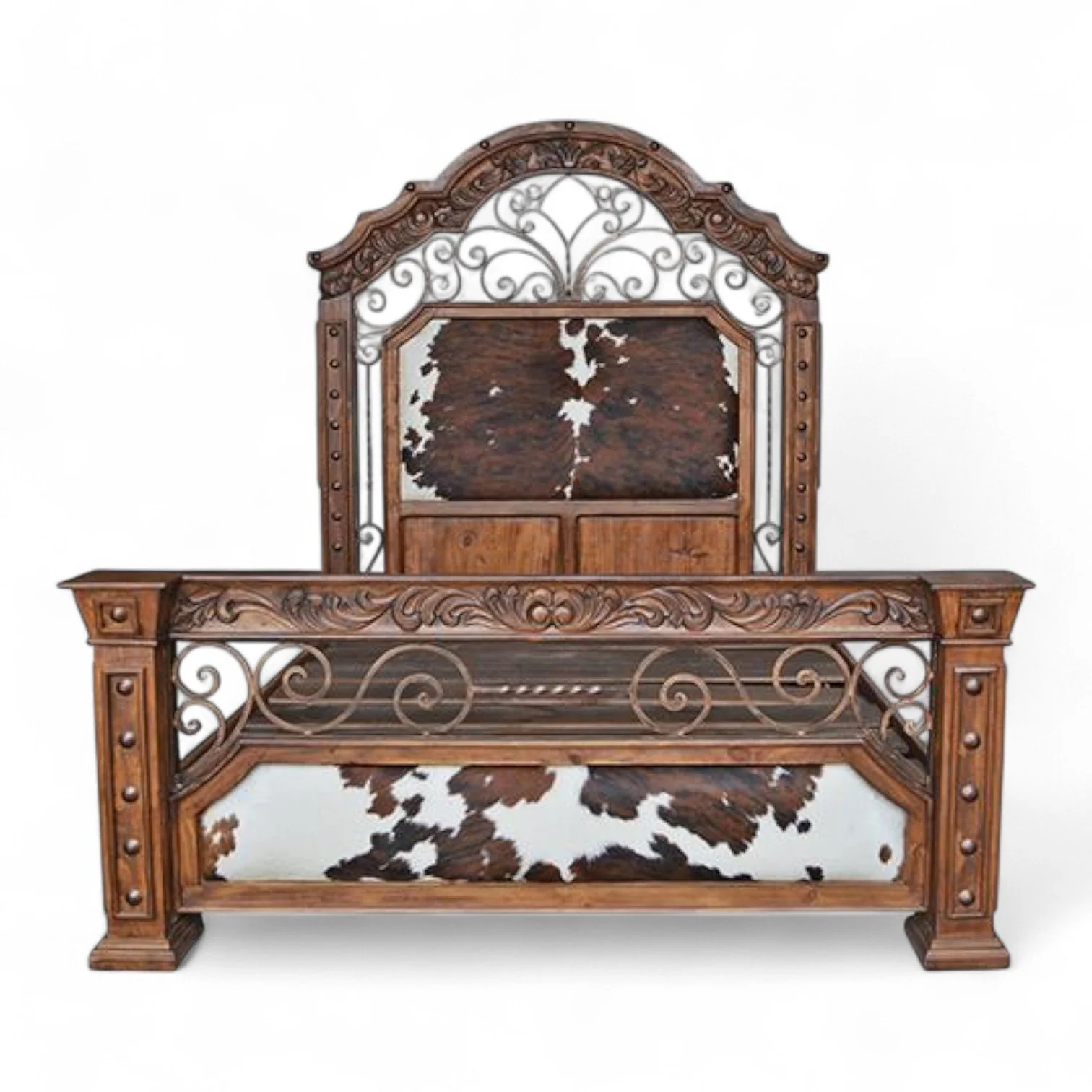 Hacienda Elegante Cowhide Bed
