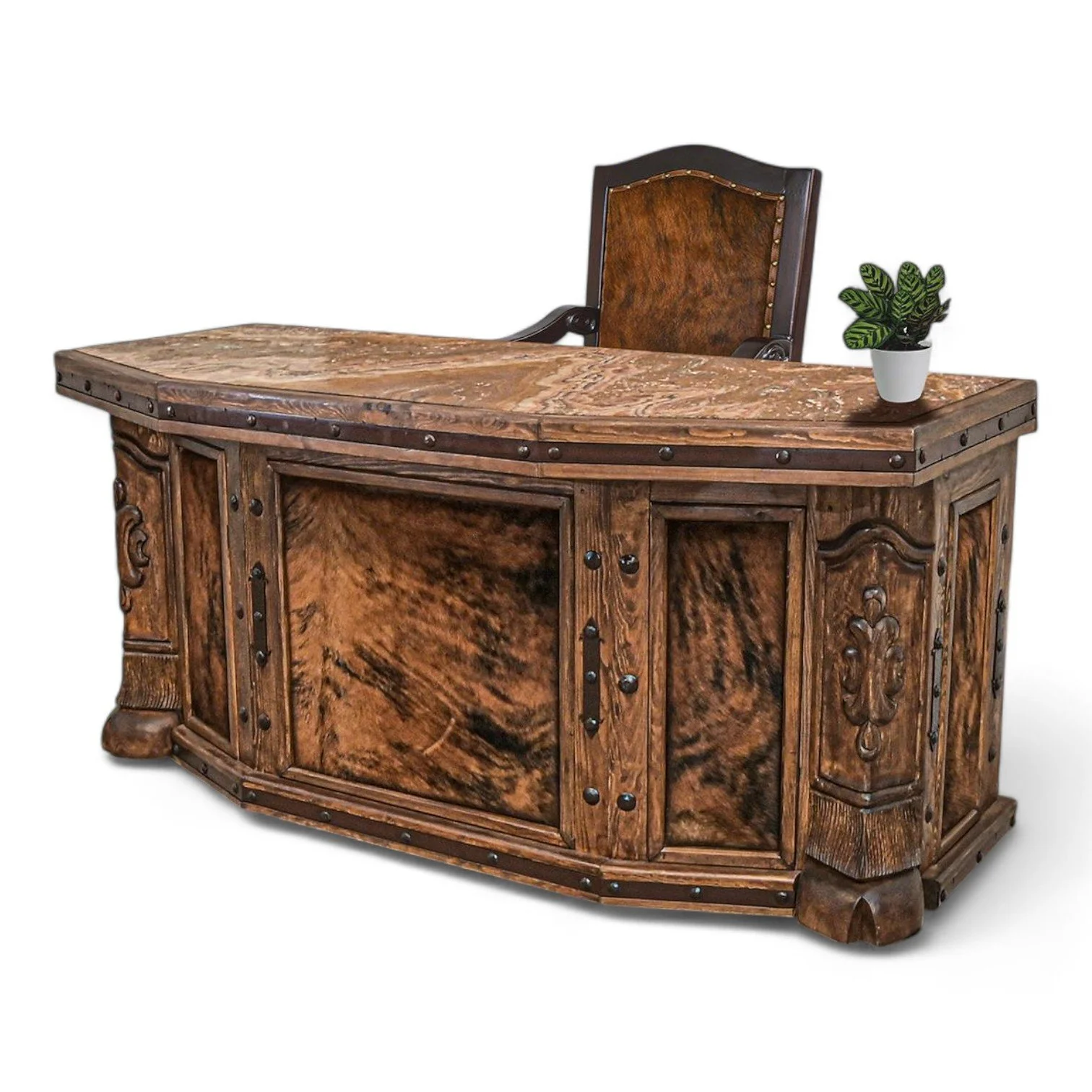 Hacienda Cowhide Desk