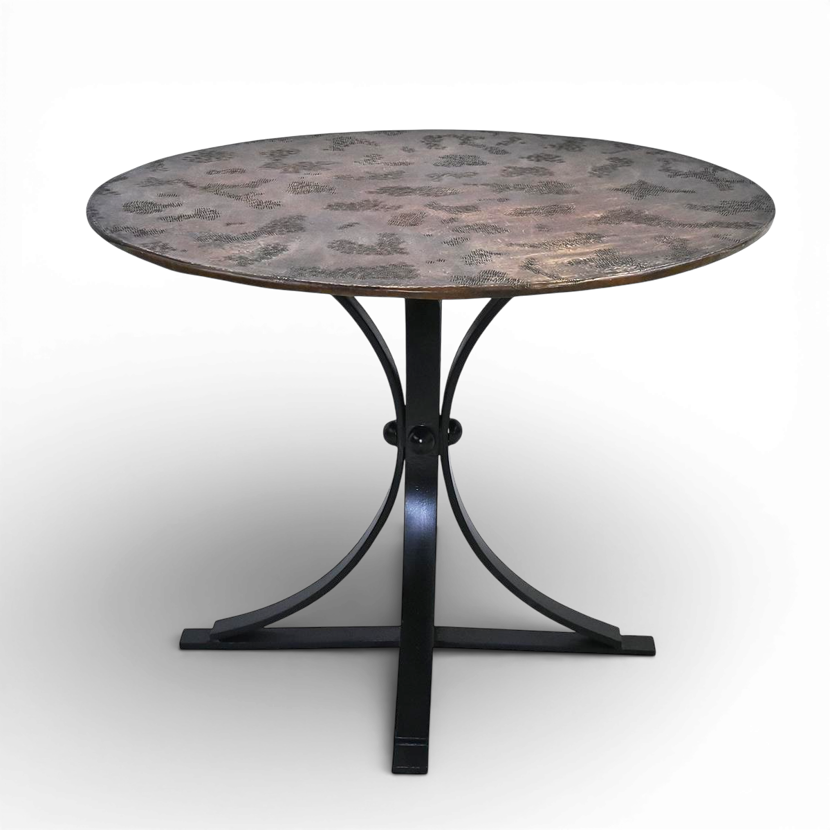 Dallas Stitched Brass Dining Table