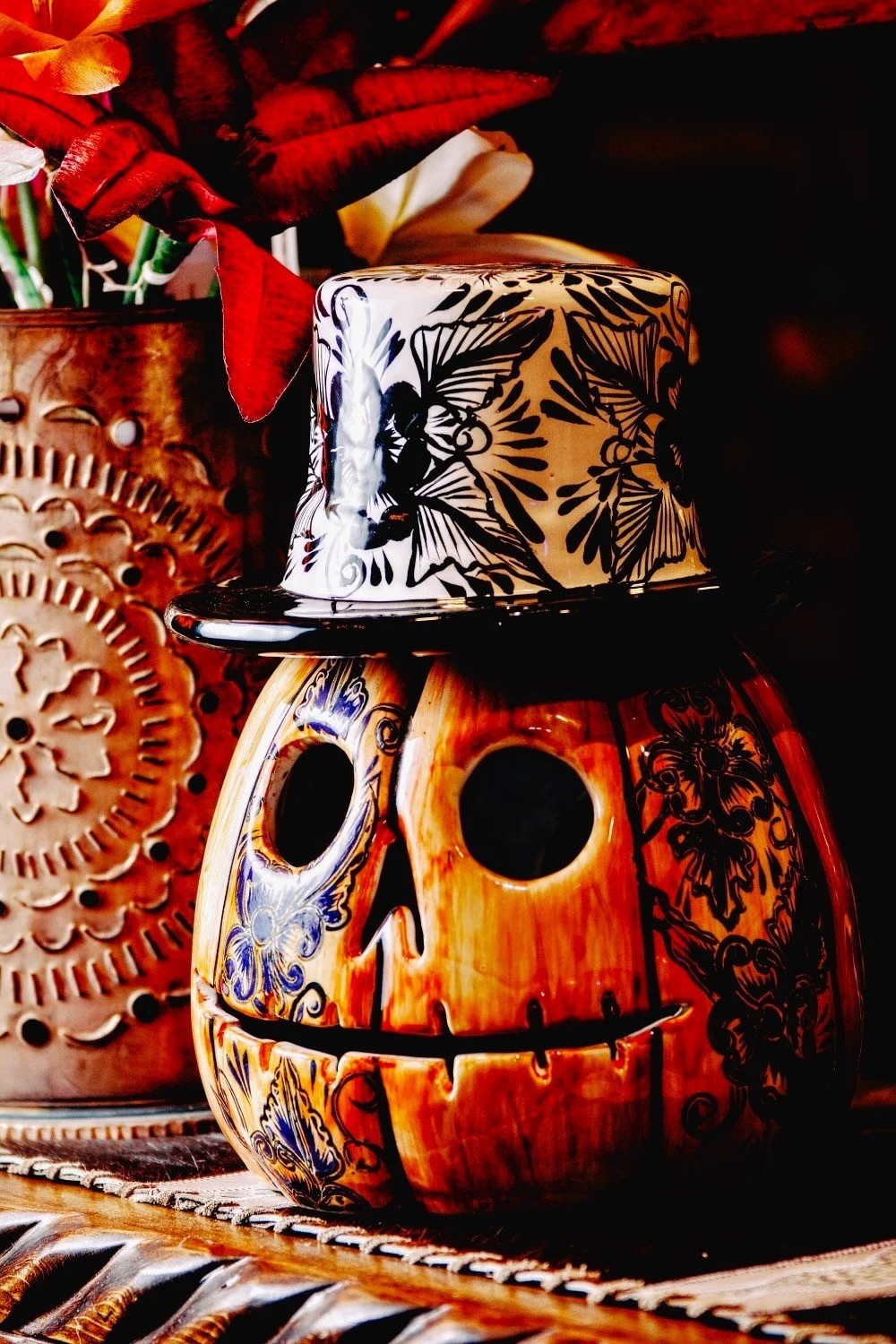 Talavera Jack O' Lantern handmade in Mexico