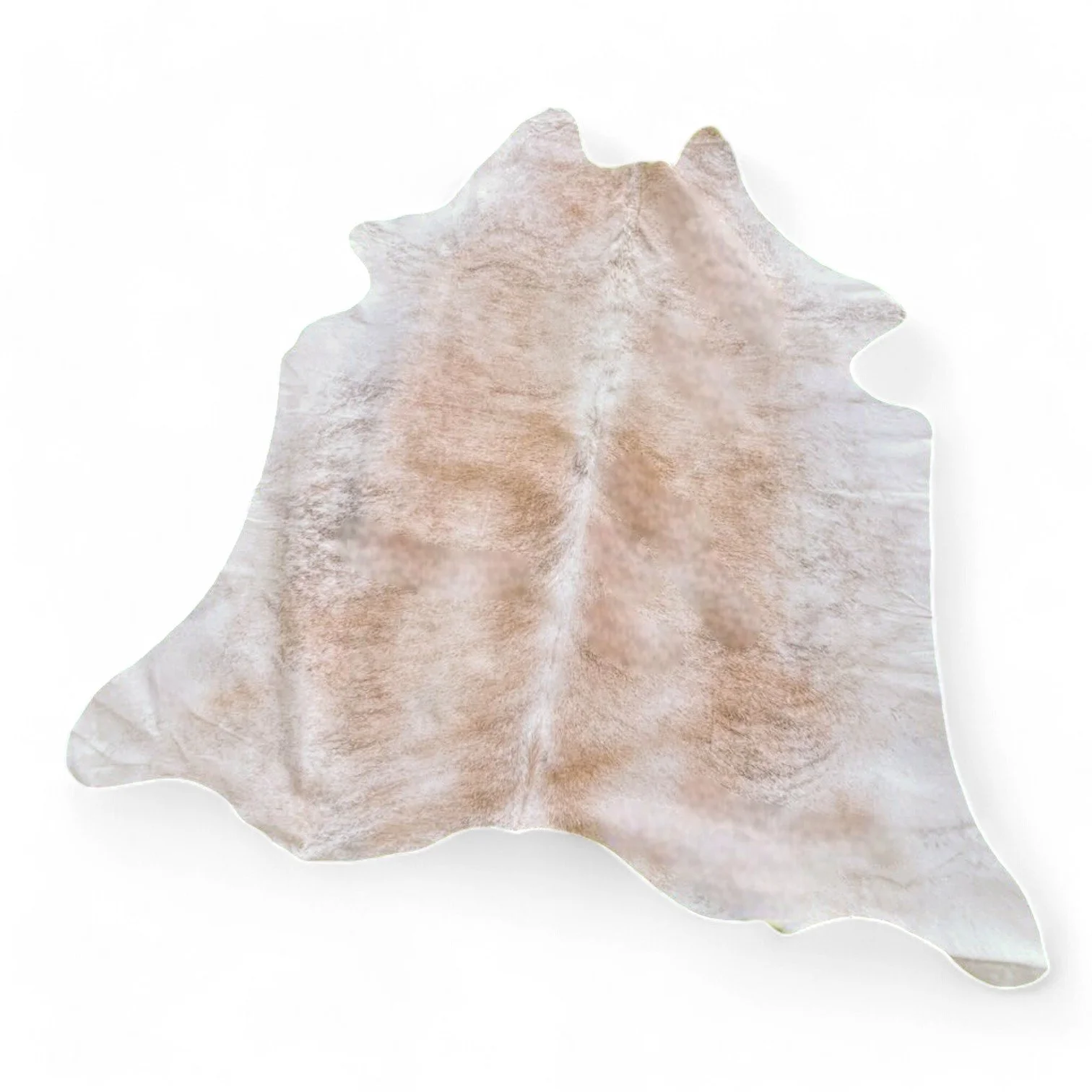 Premium White, Champagne & Gray Brazilian Cowhide