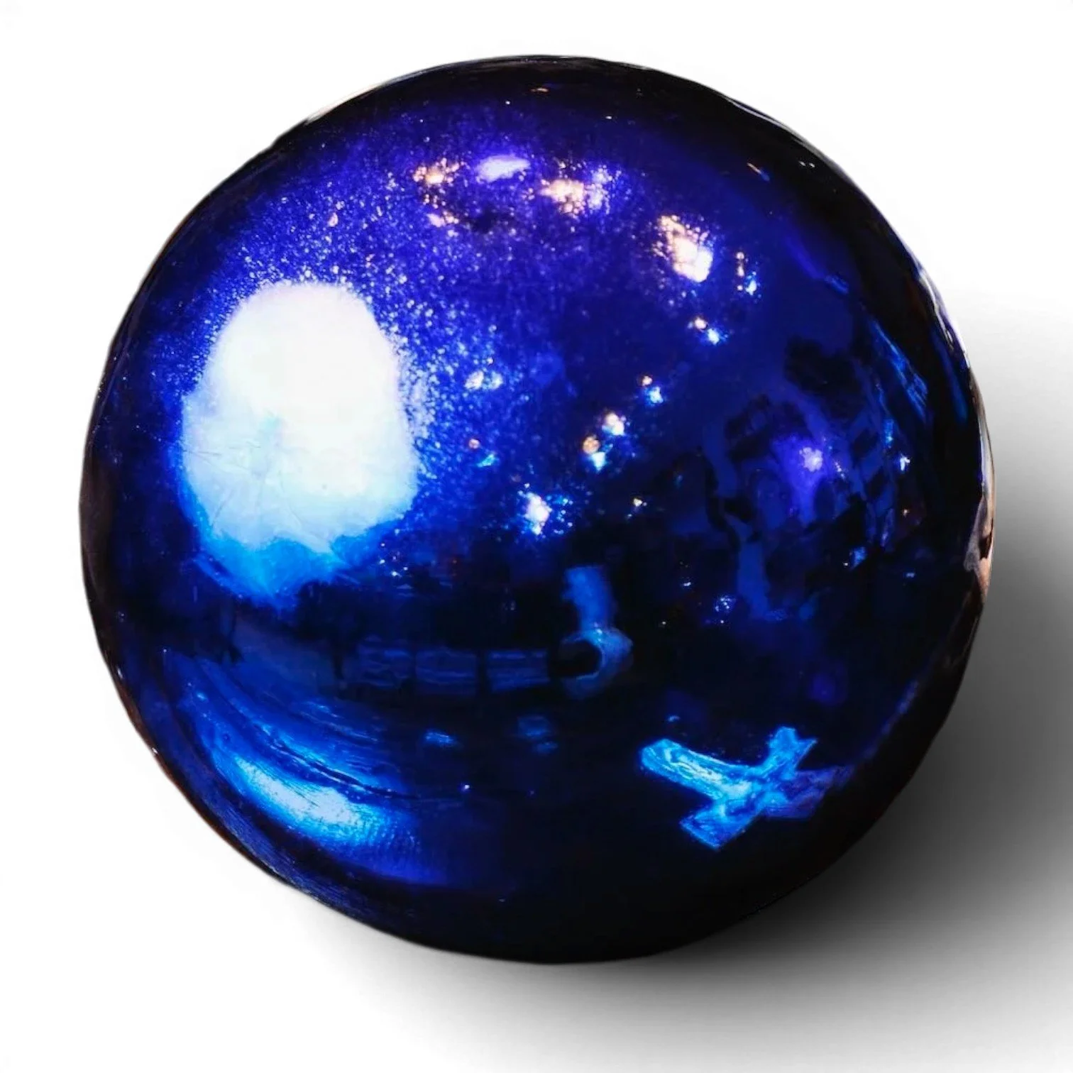 Handblown Glass Sphere 12 Inch | Handmade Mexican Glass Décor