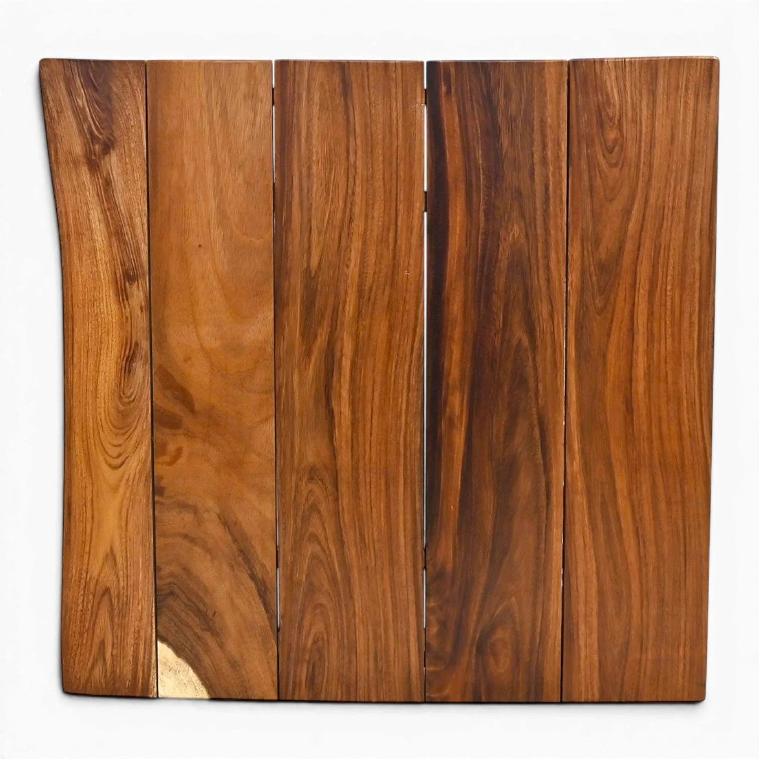 Handmade La Montaña solid parota wood coffee table crafted in Mexico with beautiful natural wood grain and Western style.