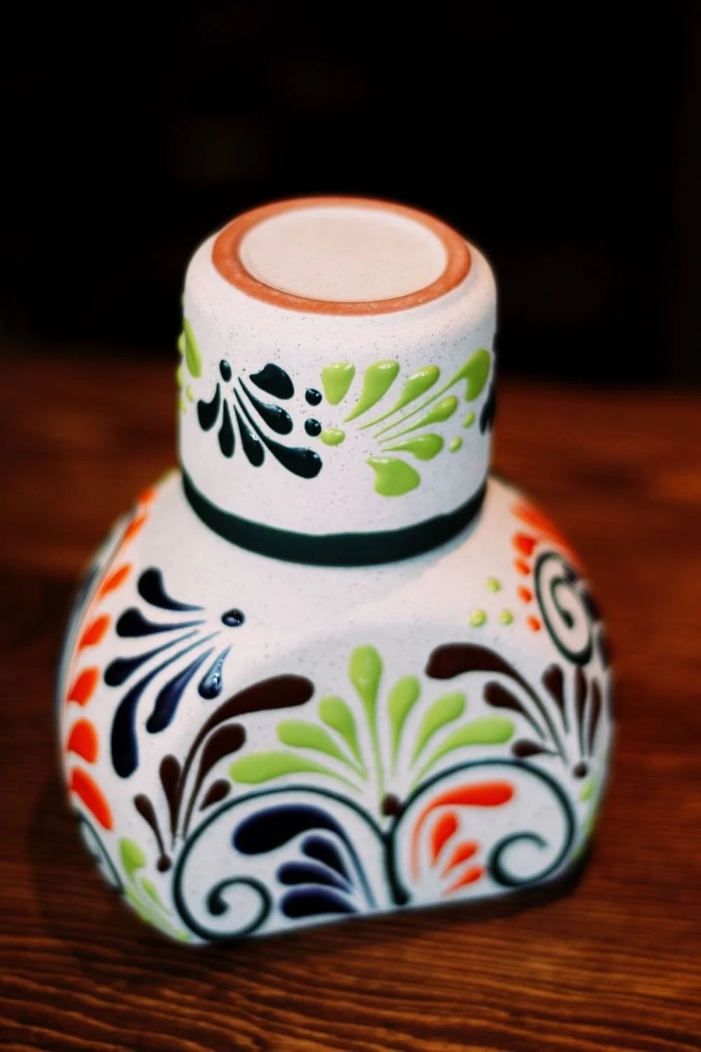 Stone Tequila Bottle with Cup