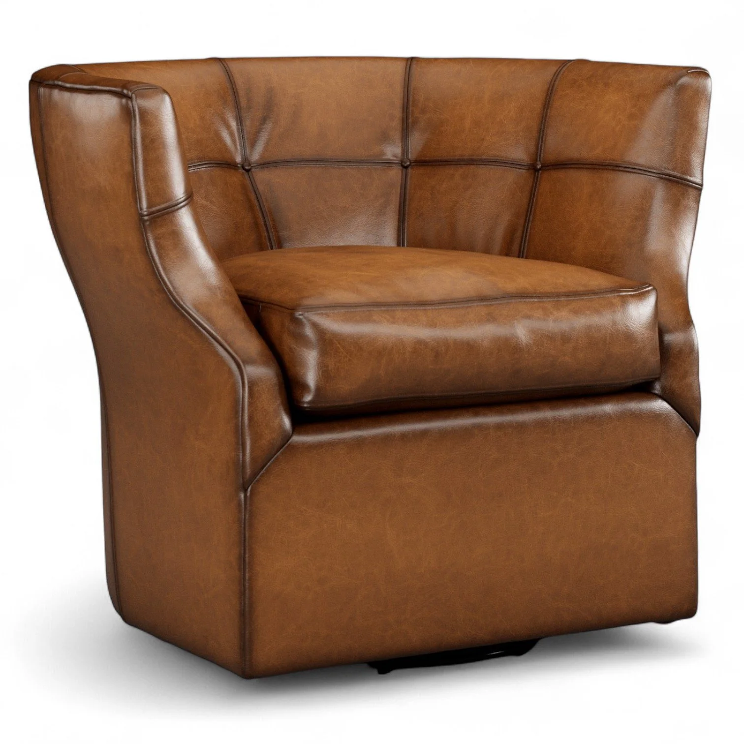 Redrock Leather Chair - Bark
