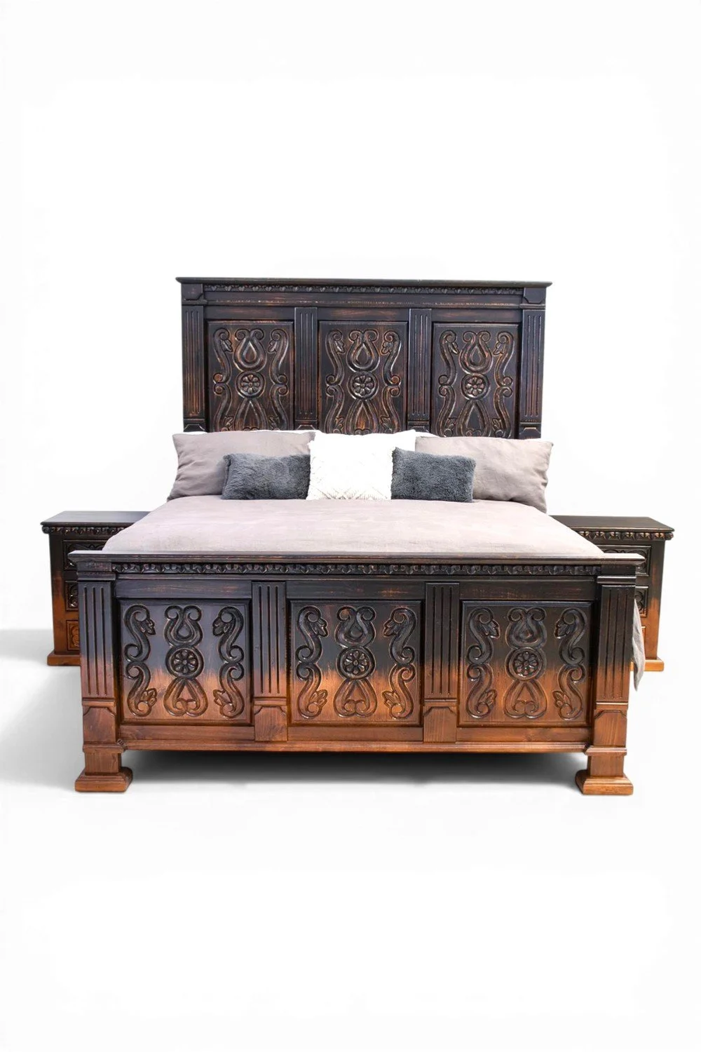 Oaxaca Ombre Carved Bed