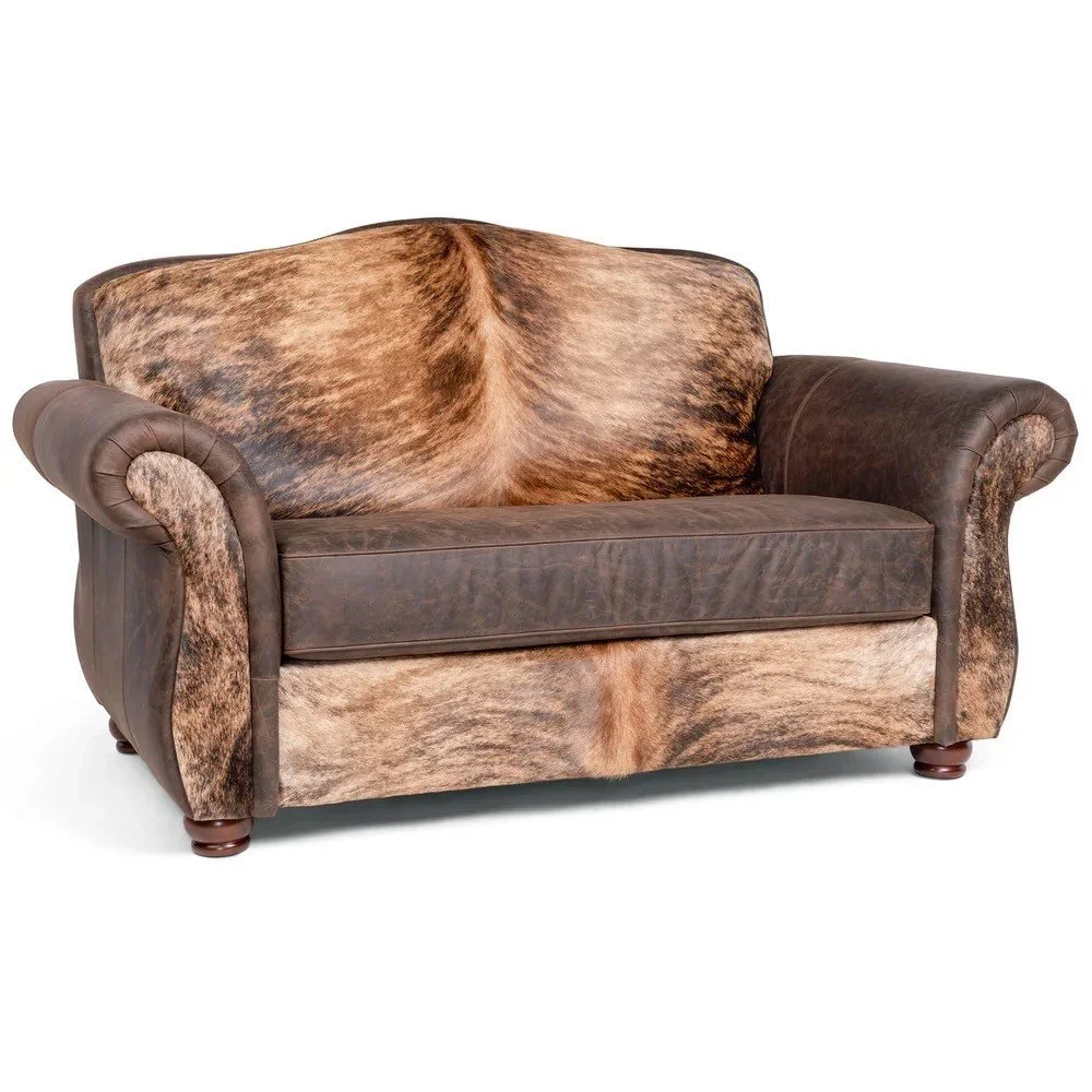 Montana Western Leather Sofa | Handcrafted Top-Grain Leather Sofa