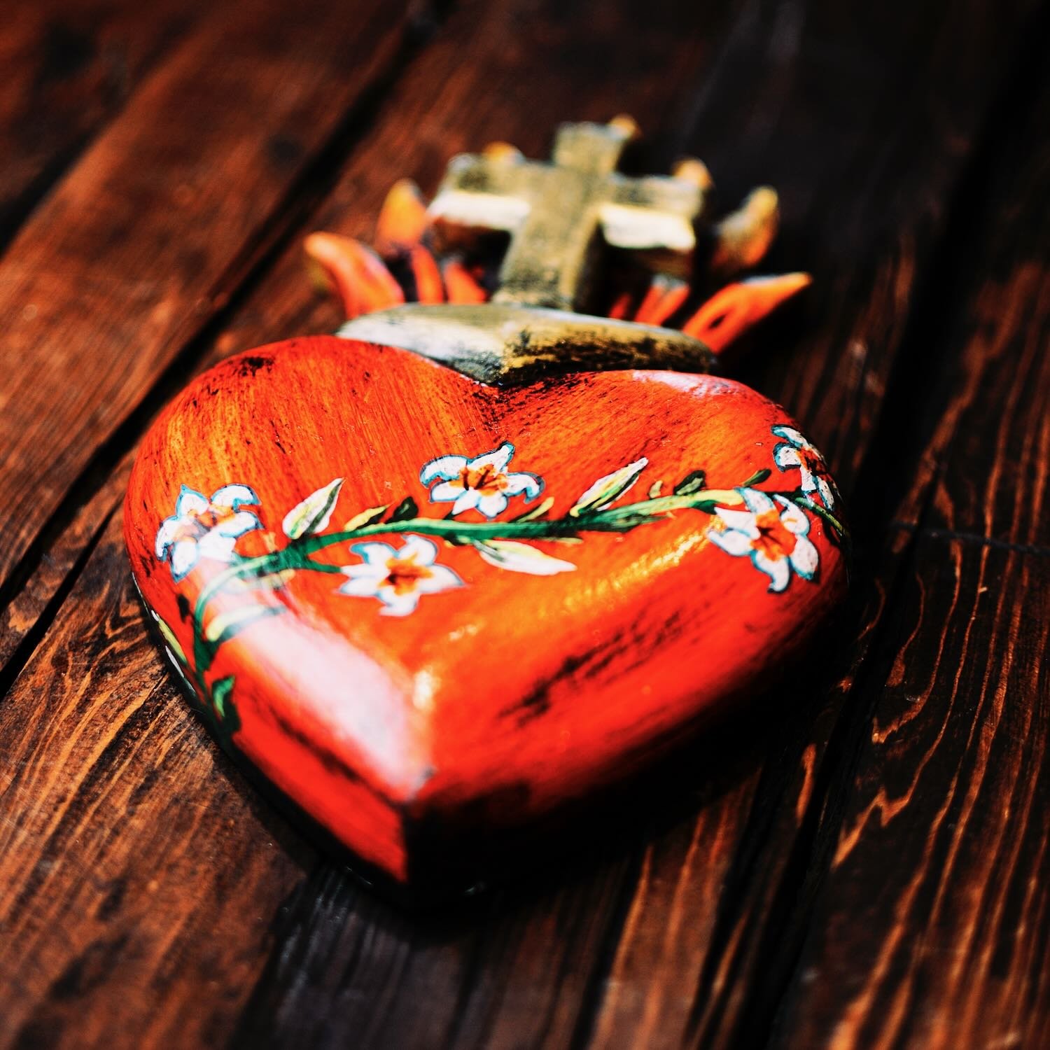 Corazón Rojo Pintado