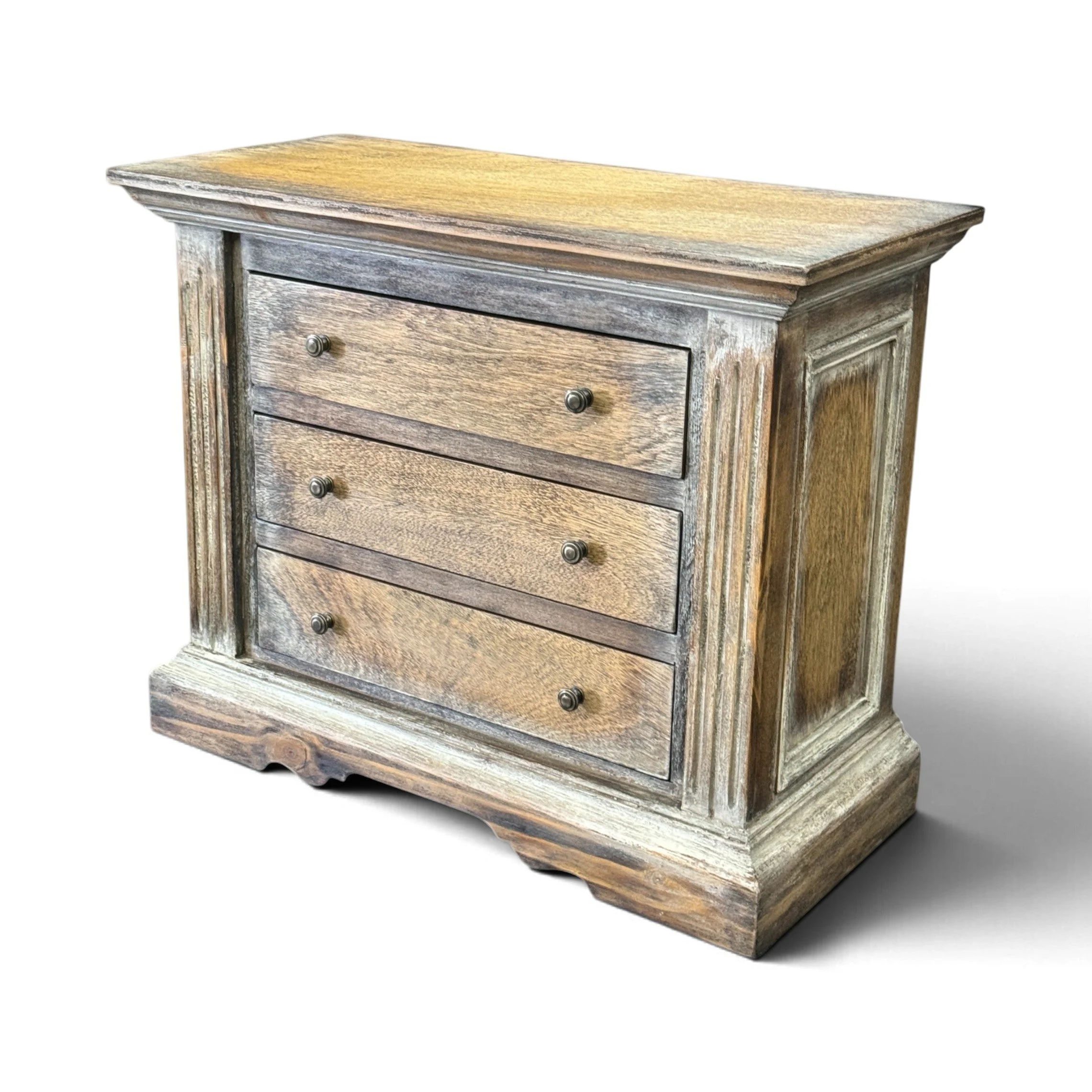 Valentina Nightstand – Distressed Finish | Handmade Farmhouse Nightstand