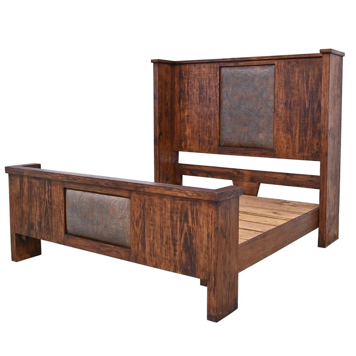 Gran Pais Tooled Leather King Bed