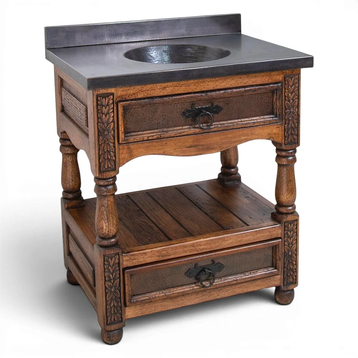 La Esperanza Vanity – Black Copper Single Sink Bathroom Vanity