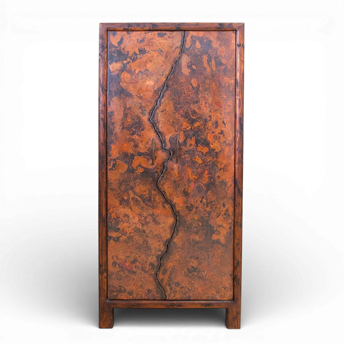 Volcán Copper Wine Cabinet