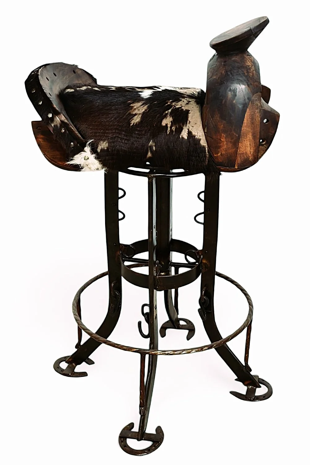 Sonora Cowhide Saddle Barstool