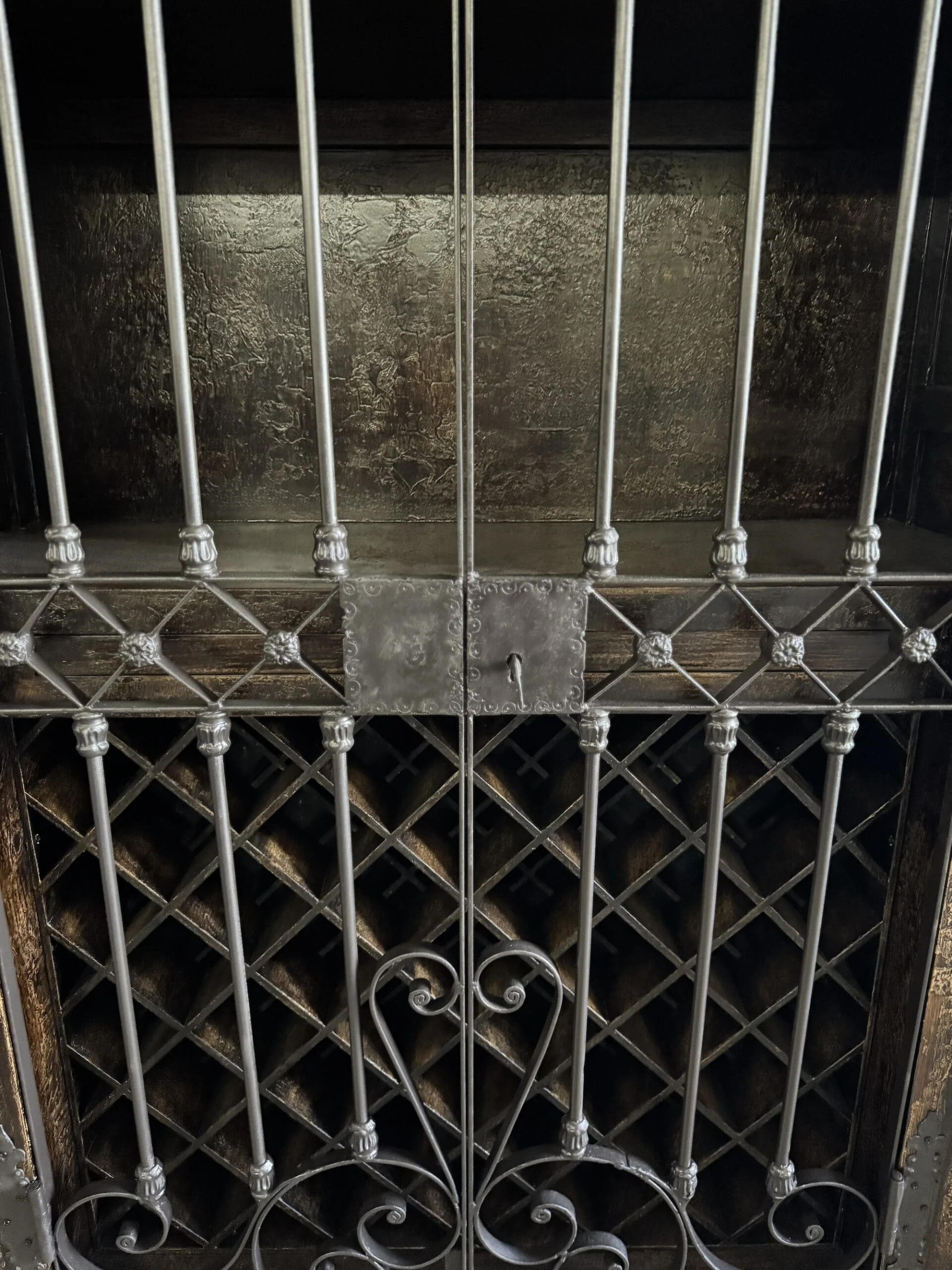 Esperanza Wine Cabinet | Tuscan Style Rustic Wine Cabinet
