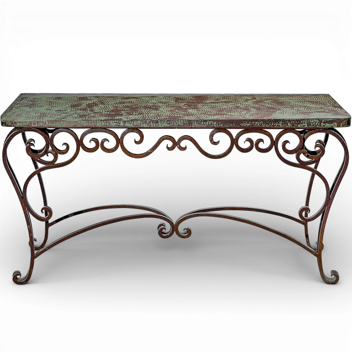 El Paso Copper Sofa Table - Verdigris