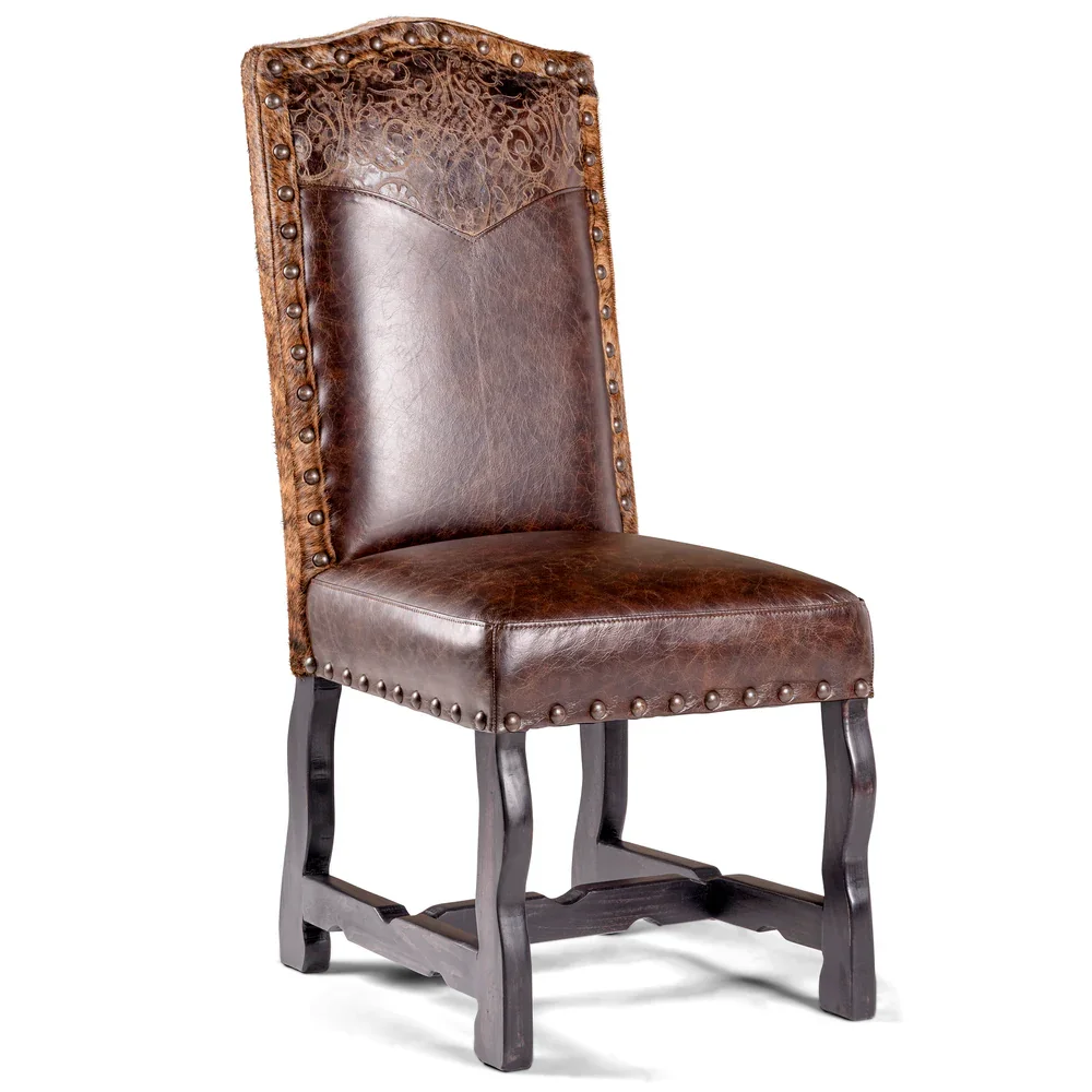 Big Spring Western Leather Dining Chair