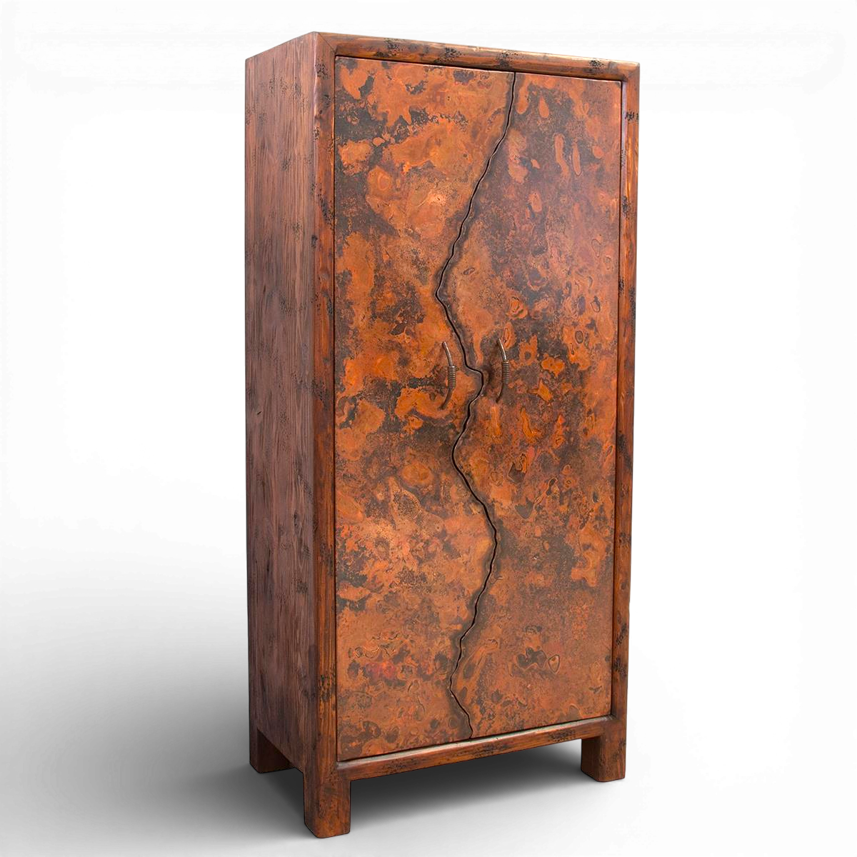 Volcán Copper Wine Cabinet