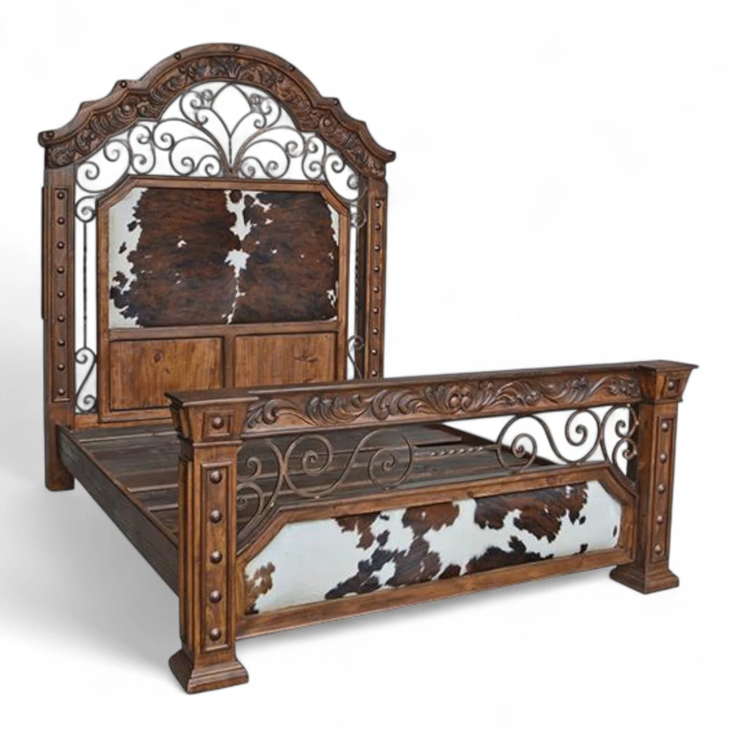 Hacienda Elegante Cowhide Bed