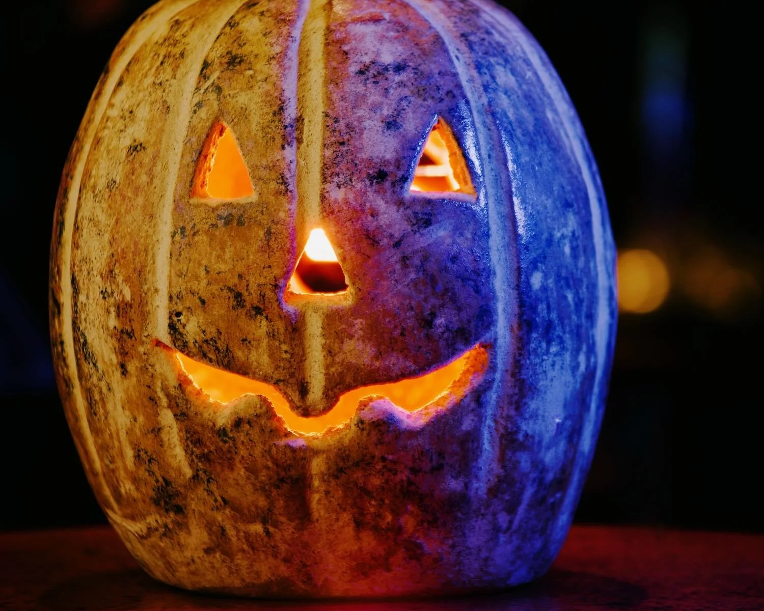 Traditional Clay Jack O' Lantern