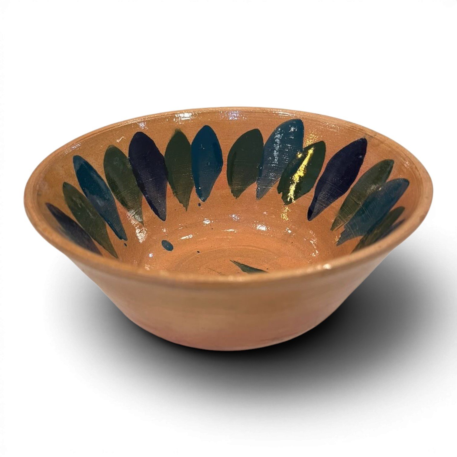Handmade Clay Oaxaca Large Bowl featuring authentic Mexican pottery craftsmanship and artisan detailing.