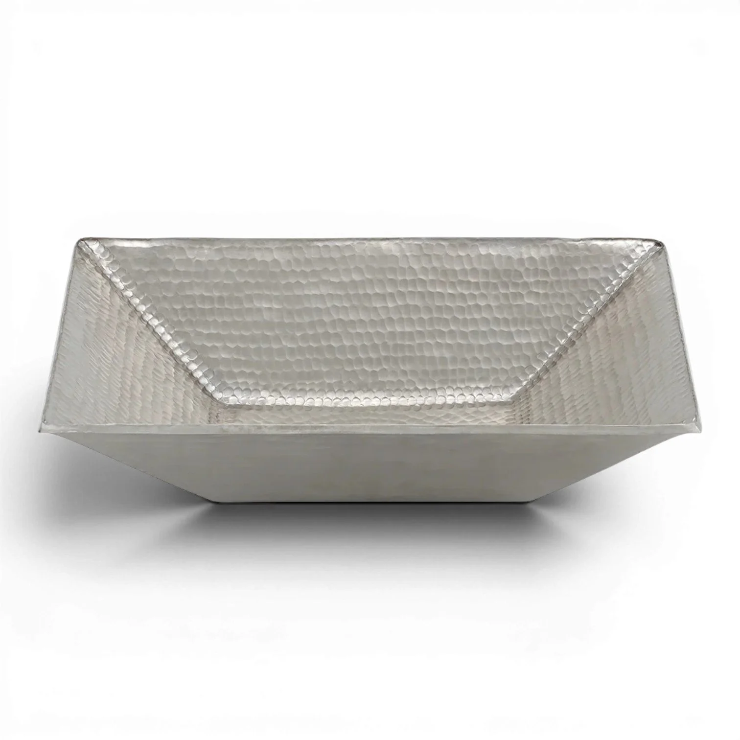 Hacienda Old World 17" Modern Nickel Copper Vessel Sink | Hand Forged