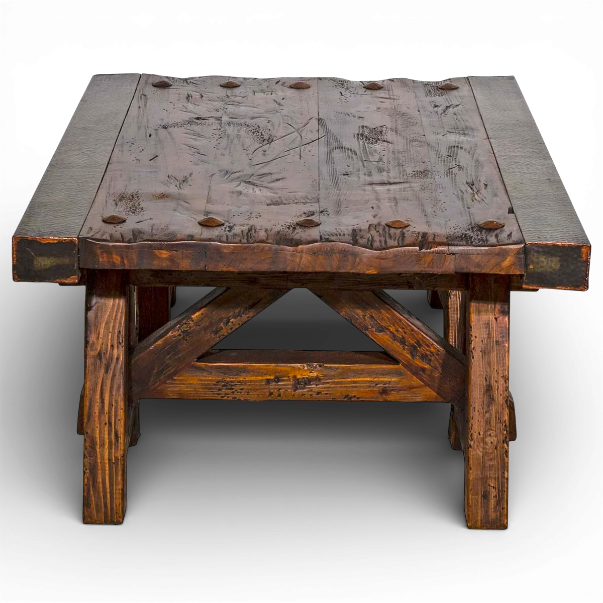 Floresville Turquoise Copper Edge Coffee Table