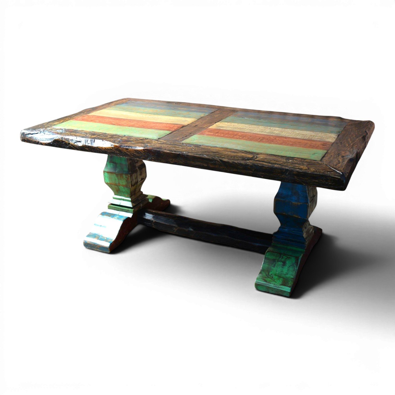 Hacienda Rùstica Pintada Dining Table | Handmade Mexican Painted Table
