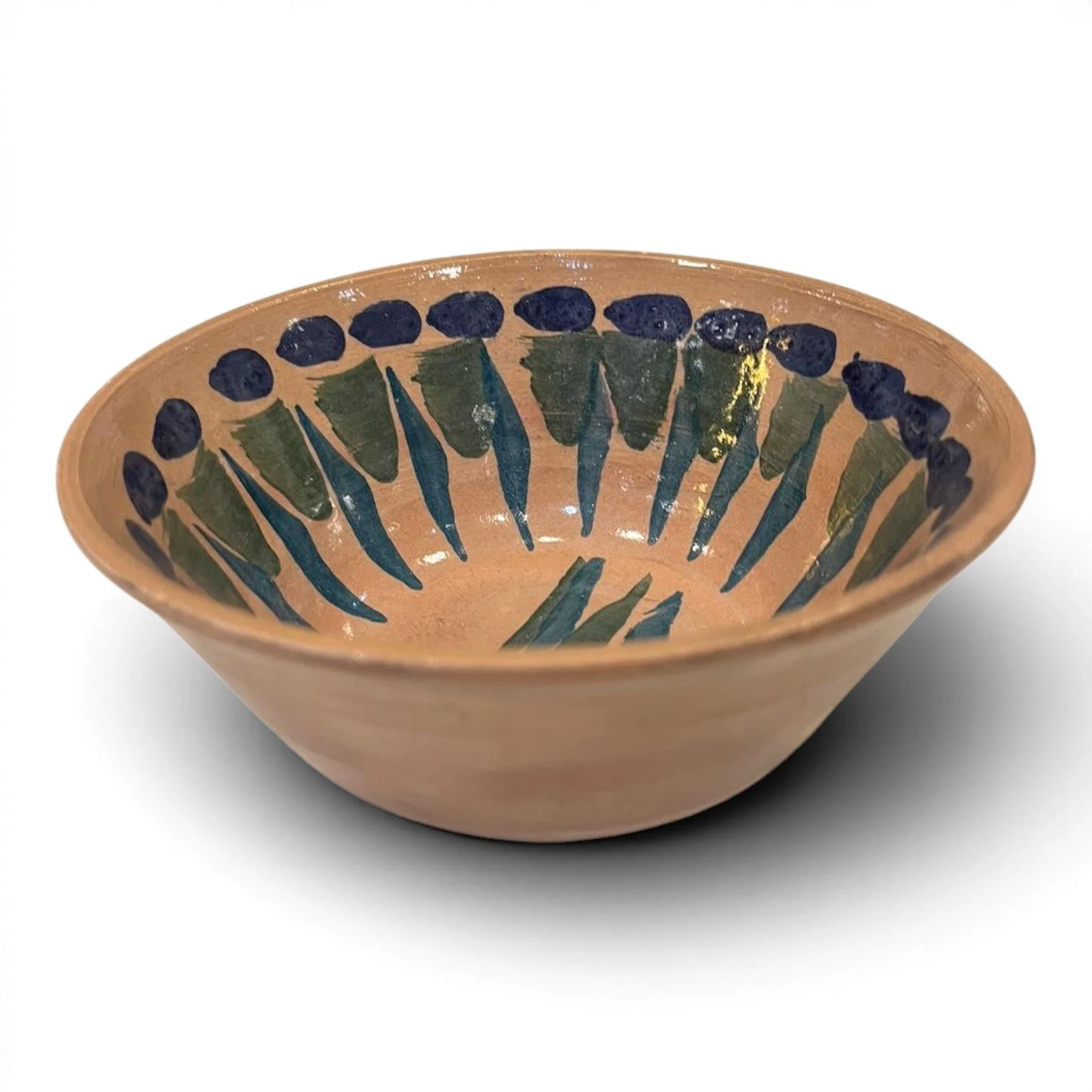 Handmade Clay Oaxaca Large Bowl featuring authentic Mexican pottery craftsmanship and artisan detailing.