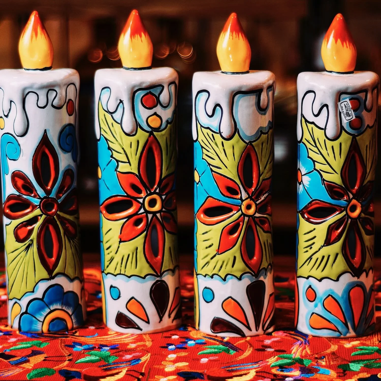 Talavera Candle