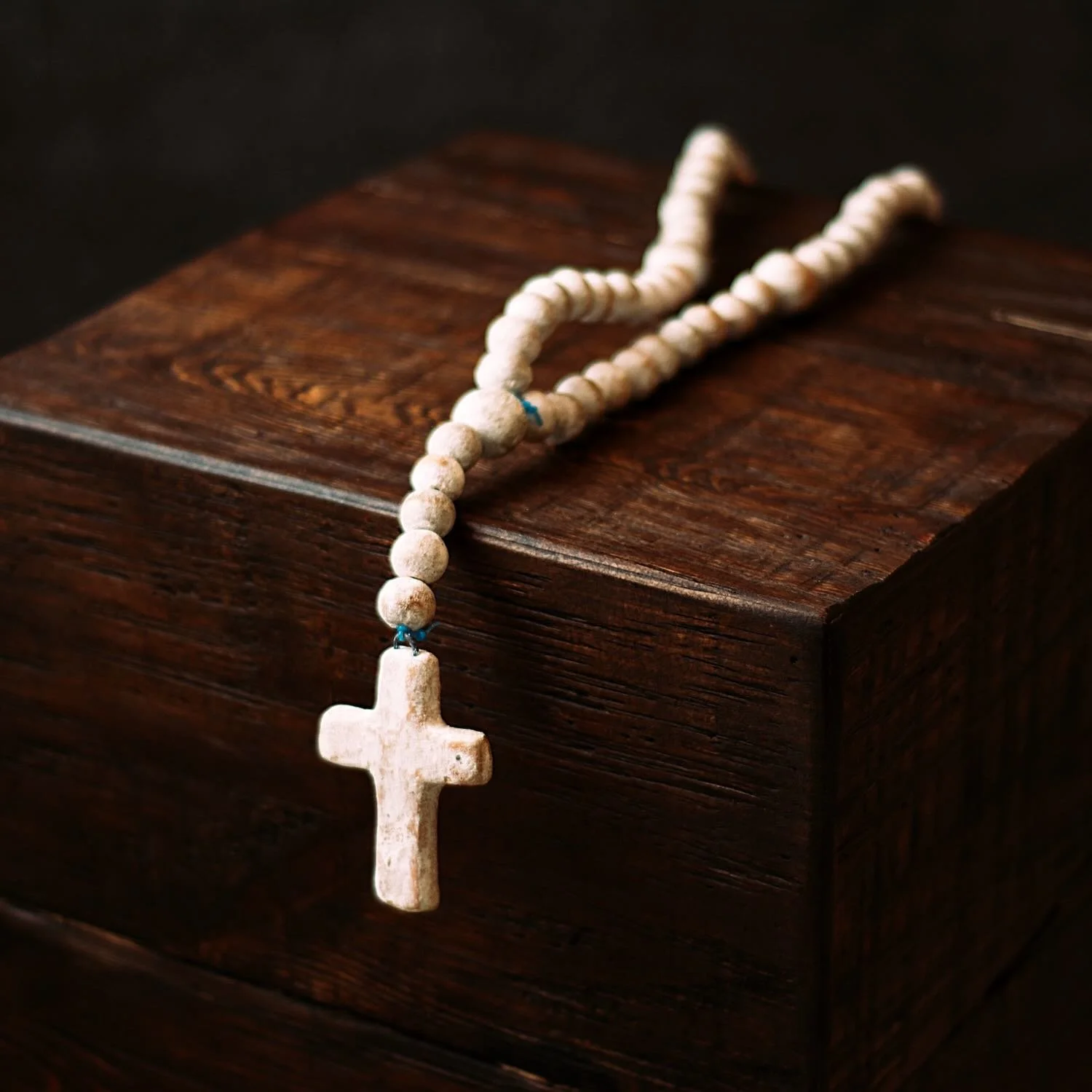 Clay Rosary White