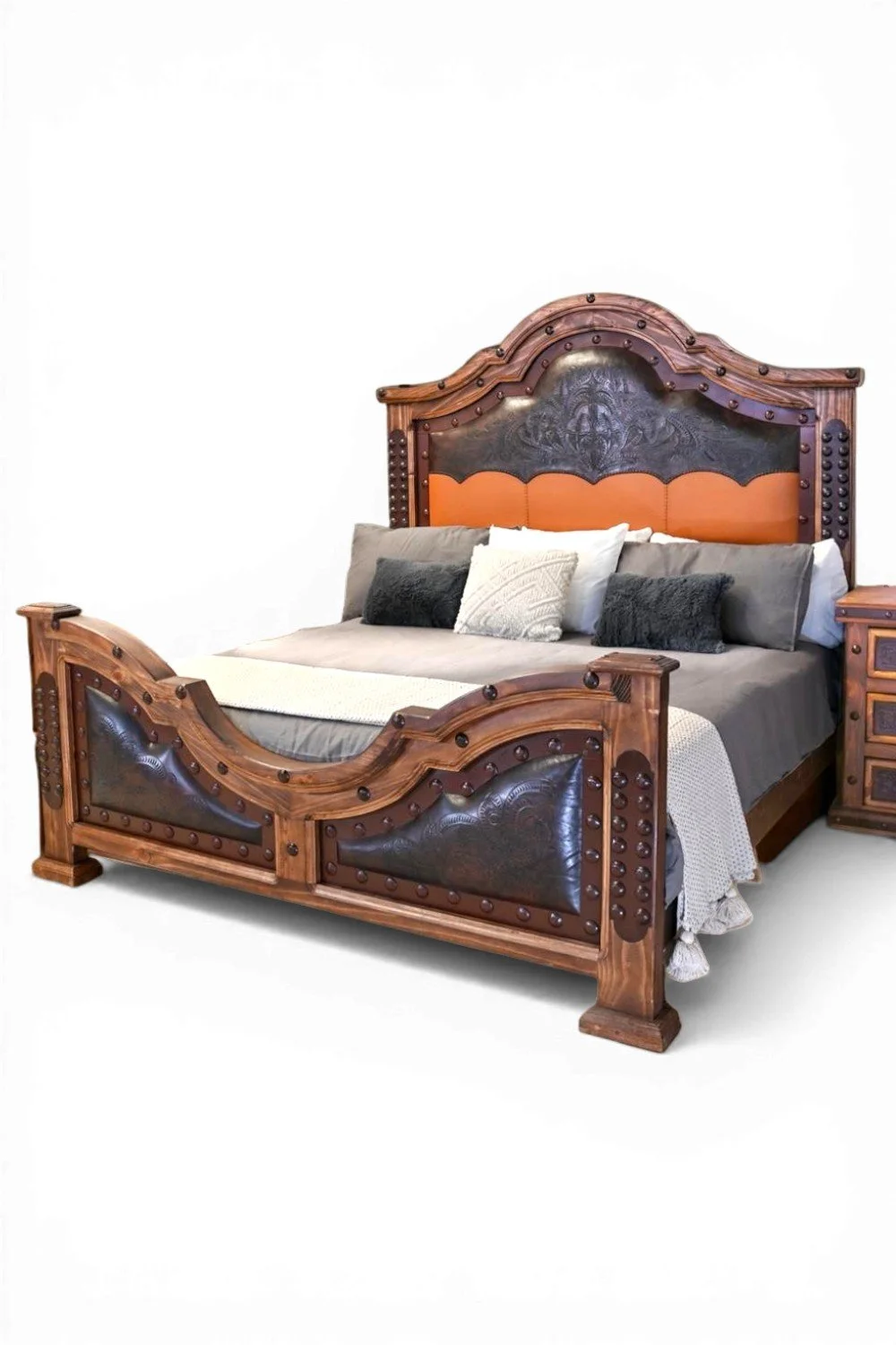 Herradura Tooled Leather Bed