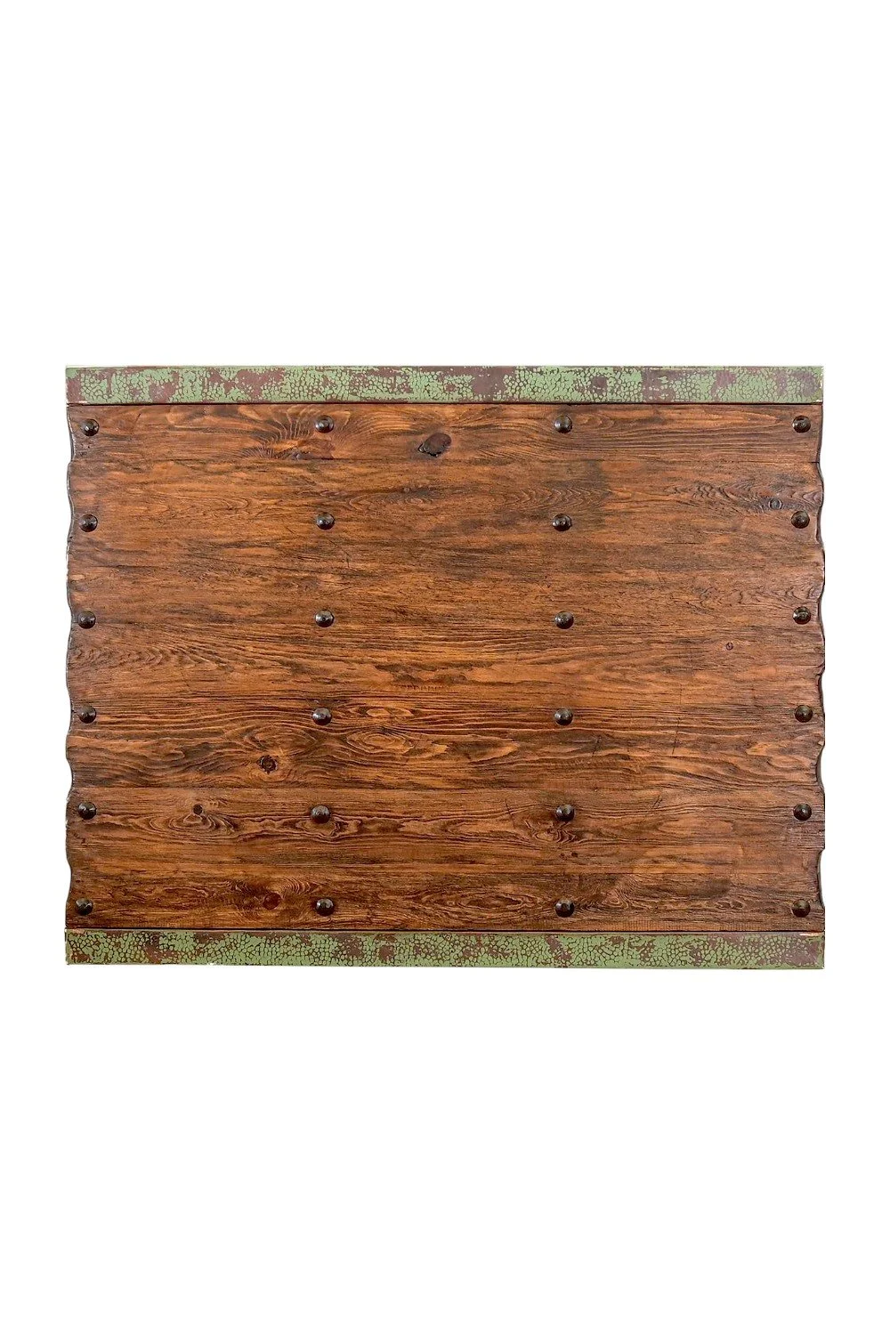 Amaya Cobre Coffee Table – Handmade Wood Table with Turquoise Copper